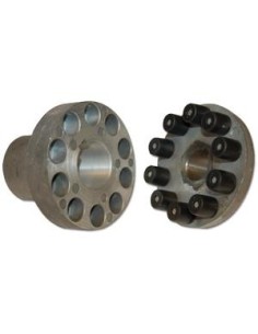 JUNTA ELASTICA ZG202 MOTOR Ø.38 mm - BOMBA Ø.24 mm